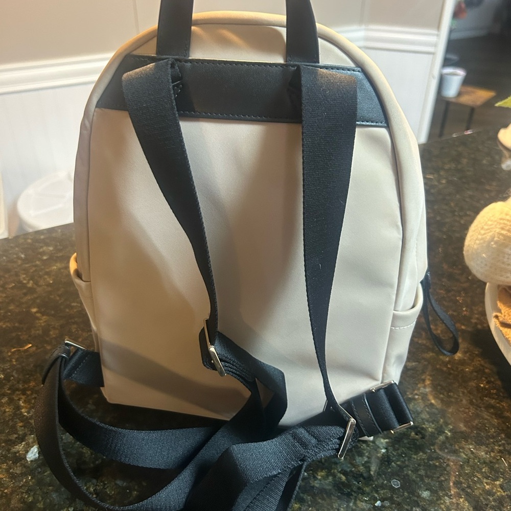Kate Spade Cream Backpack with Black Straps - Picture 6 of 7